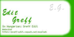 edit greff business card